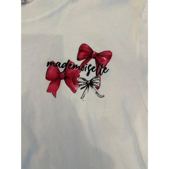 WildFox Jamie Mademoiselle Tshirt boxy fit Womens XSmall NWT - Picture 3 of 6